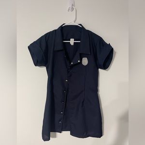 Women’s Halloween costume cop police dress